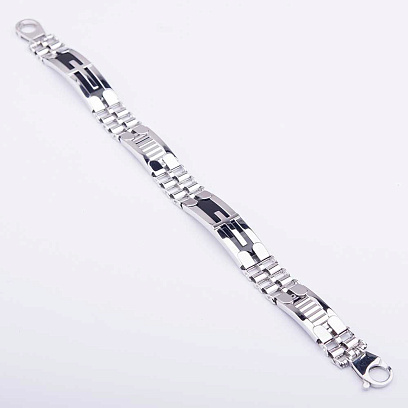 Золотой браслет с ониксом б03829 №2