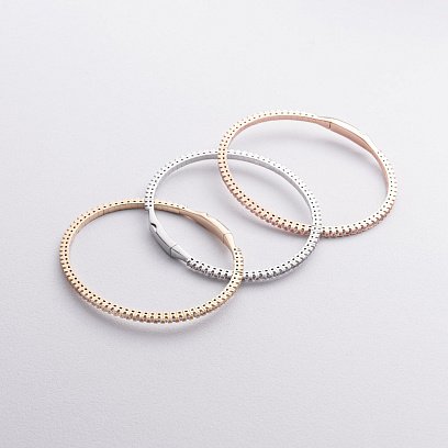 Золотой браслет "Clarice" с дорожкой камней б05558 №7