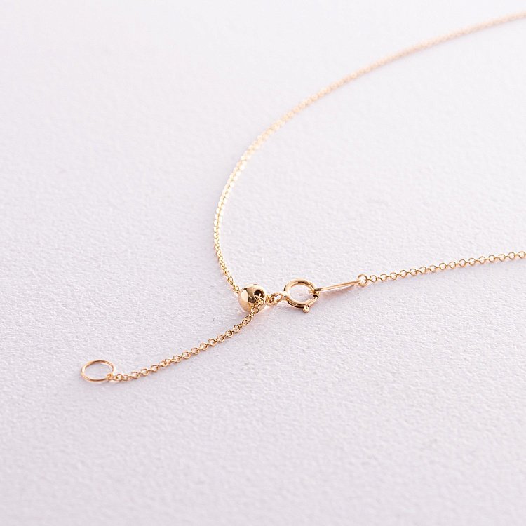 Золоте кольє "Сердечко" з діамантами колб0079ca від ювелірного магазину Онікс - 4