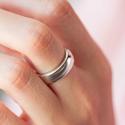 Серебряное кольцо "Anita" 112859 №4