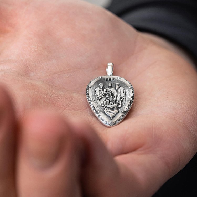 Серебряный кулон "Київ. Брати Кий, Щек, Хорив та їхня сестра Либідь" 133217 от ювелирного магазина Оникс - 1