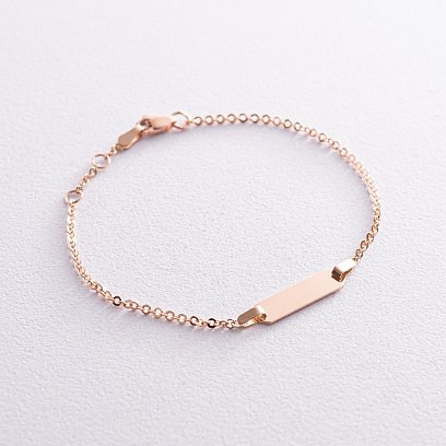 Браслет в красном золоте (возможна гравировка) б05188 №5