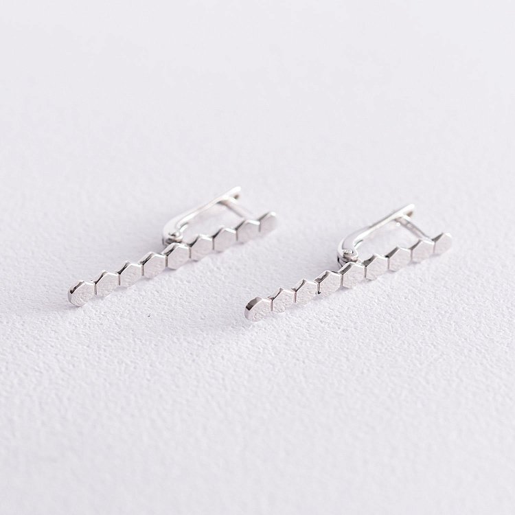 Золоті сережки "Грані" с07235 від ювелірного магазину Онікс - 1