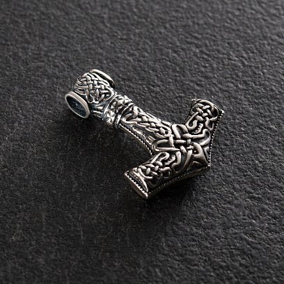 Серебряная подвеска "Молот Тора" 132748 №12
