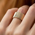 Широкое кольцо "Энид" в красном золоте к07987 от ювелирного магазина Оникс - 2