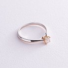Золотое помолвочное кольцо с бриллиантом кб0477lg от ювелирного магазина Оникс