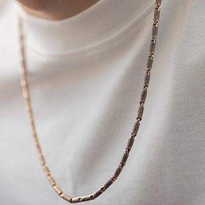 Мужская золотая цепочка ц00562 №4