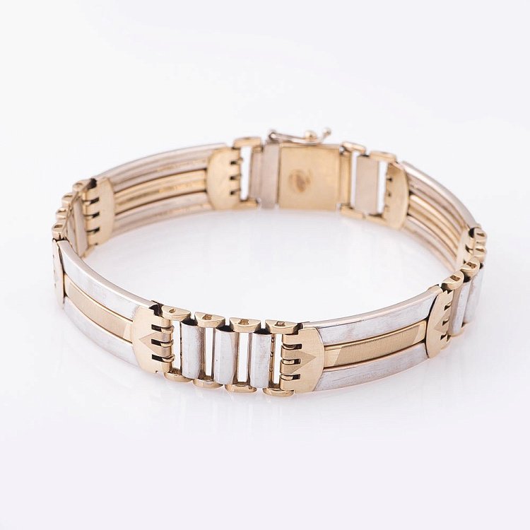 Мужской золотой браслет б00762 от ювелирного магазина Оникс