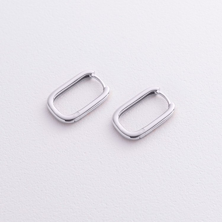 Серьги "Kirsten" в белом золоте с08924 от ювелирного магазина Оникс - 2