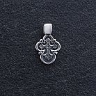 Срібний хрестик "Так Воскресне Бог" 13759 от ювелирного магазина Оникс - 4
