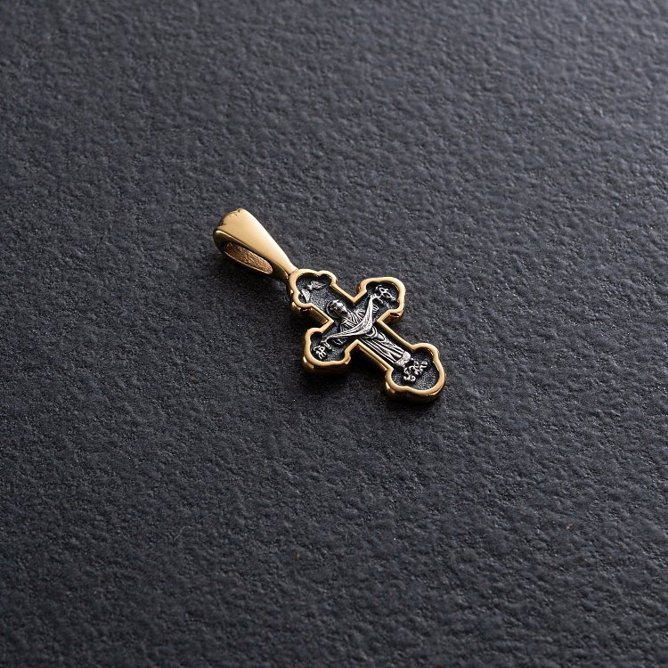 Срібний хрест "Розп'яття Христове" 132954 від ювелірного магазину Онікс - 4