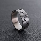 Серебряное кольцо "Косичка" 112707 от ювелирного магазина Оникс