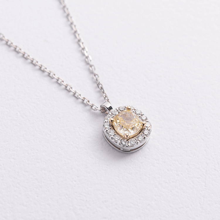 Золотое колье с бриллиантами 745191121 от ювелирного магазина Оникс