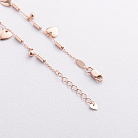 Золотой браслет "Сердечки" б05822 от ювелирного магазина Оникс - 4