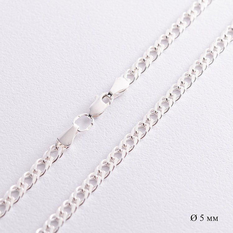 Срібний ланцюжок (плетіння Рембо) БС10301 від ювелірного магазину Онікс