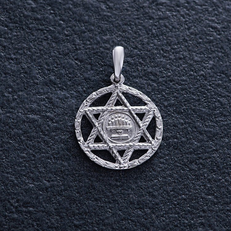 Золота підвіска "Зірка Давида" п03888 від ювелірного магазину Онікс