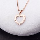 Золота підвіска "Серце" з фіанітами п00809 от ювелирного магазина Оникс - 2