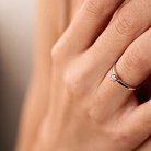 Золотое помолвочное кольцо с бриллиантом кб0357y от ювелирного магазина Оникс - 3