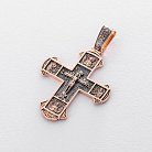 Золотой православный крест "Распятие" п02416 от ювелирного магазина Оникс