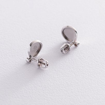 Золоті сережки - пусети "Софі" з діамантами 102-10067 №4