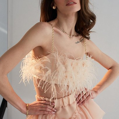 Золотое тройное кольцо (фианиты) к02644 №10