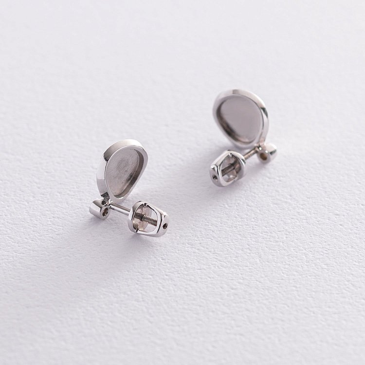 Золоті сережки - пусети "Софі" з діамантами 102-10067 від ювелірного магазину Онікс - 3