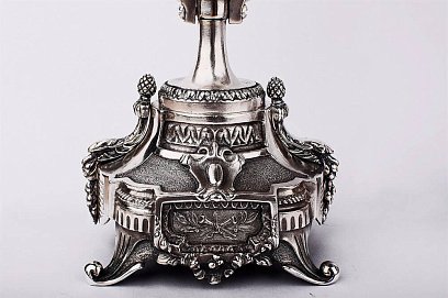 Серебряный подсвечник Сер.15 №2