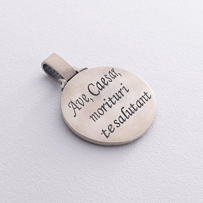 Чоловічий срібний кулон "Воїн. Ave, Caesar, morituri te salutant" 320п №7