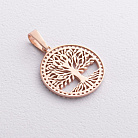 Золотий кулон "Дерево життя" з фіанітами п03013 от ювелирного магазина Оникс - 1