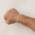 Чоловічий срібний браслет (гарібальді 0.6 см) б021743 от ювелирного магазина Оникс - 1