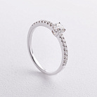 Заручальна золота каблучка з діамантами кб0688ri от ювелирного магазина Оникс