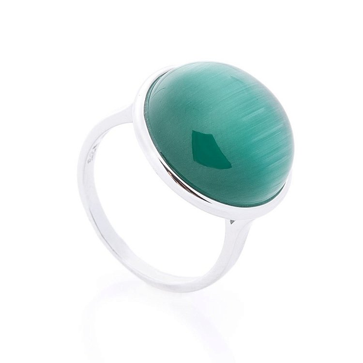 Срібна каблучка (ім.улексит) 112104 від ювелірного магазину Онікс - 2