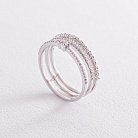 Золотое кольцо с бриллиантами кб0395z от ювелирного магазина Оникс - 1