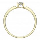 Золотое помолвочное кольцо с бриллиантом zberd907 от ювелирного магазина Оникс - 4