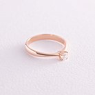 Помолвочное золотое кольцо с бриллиантом 25052421 от ювелирного магазина Оникс - 3