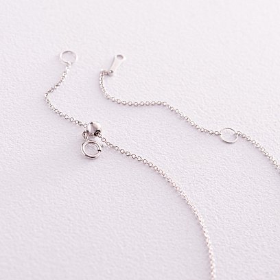 Золотое колье "Сердечко" с бриллиантами колб0087ca №5