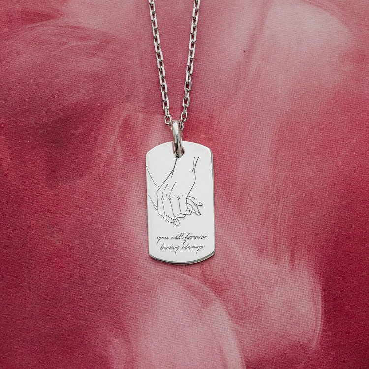 Срібний жетон "Рука в руці" 133349-2 від ювелірного магазину Онікс - 4