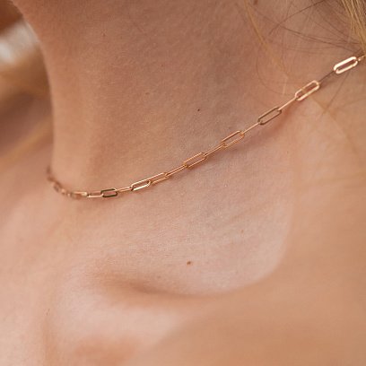 Колье "Ванесса" mini в красном золоте кол02359 №5