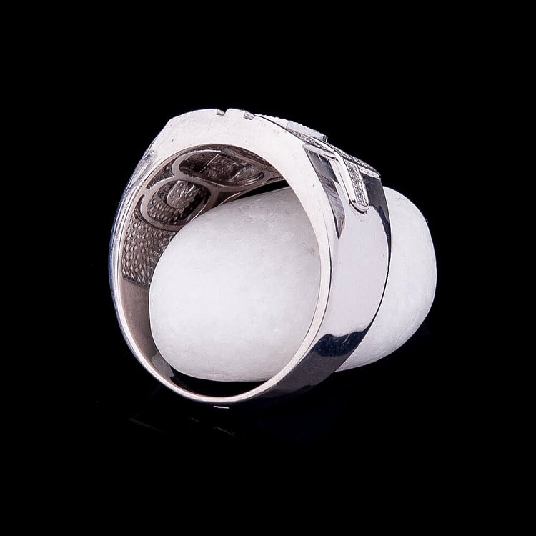 Кольцо (фианиты,родий) 111398 от ювелирного магазина Оникс - 1