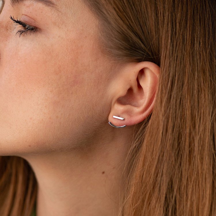 Золоті сережки - джекети "Емілі" с08863 від ювелірного магазину Онікс - 2