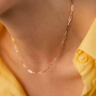 Колье "Ванесса" в красном золоте кол02205 №14