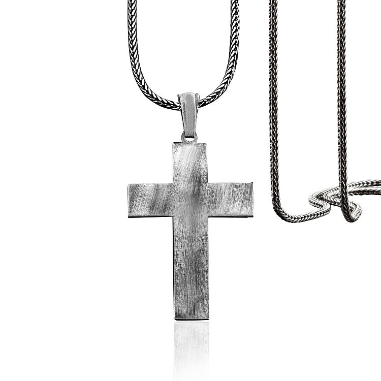 Серебряный крест "Распятие Иисуса Христа" 133168 от ювелирного магазина Оникс - 5