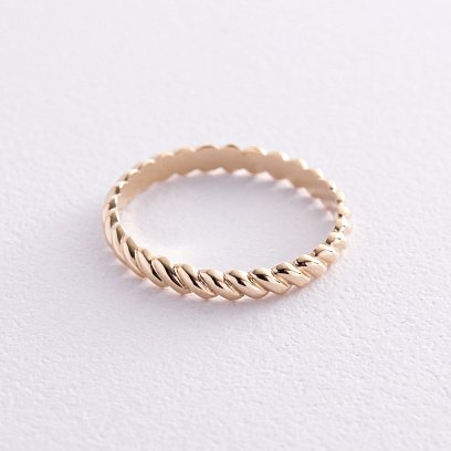 Каблучка "Margaret" у жовтому золоті к07541