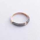 Золотое кольцо с бриллиантами кб0525ca от ювелирного магазина Оникс - 5