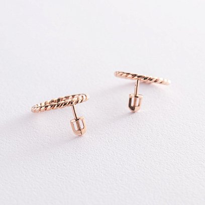 Золоті сережки - пусети "Тріана" с07334 №4