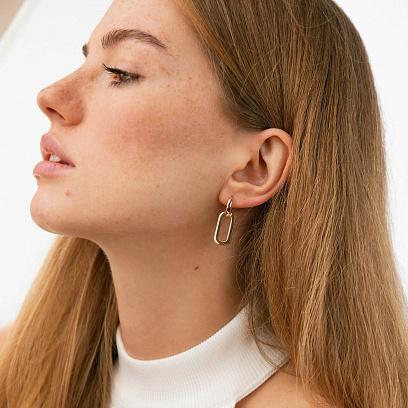 Серьги "Roxana" в красном золоте с09203 №2