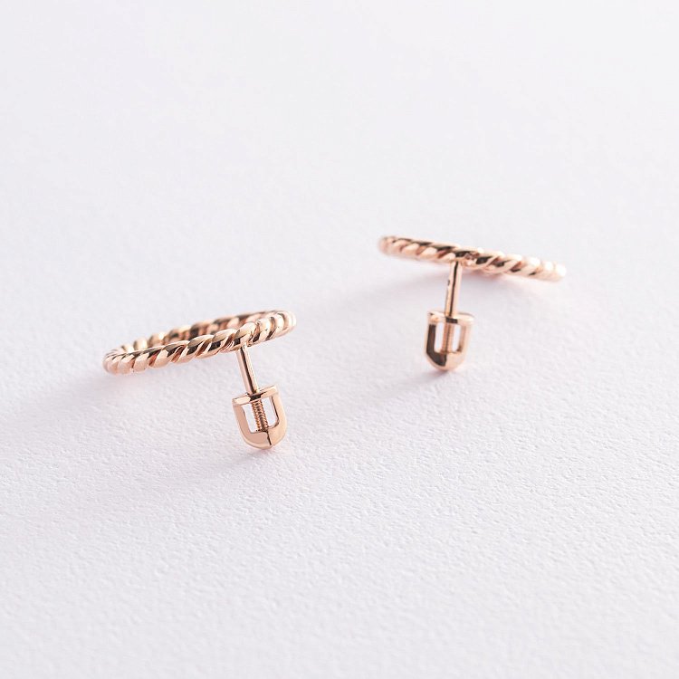 Золоті сережки - пусети "Тріана" с07334 від ювелірного магазину Онікс - 3