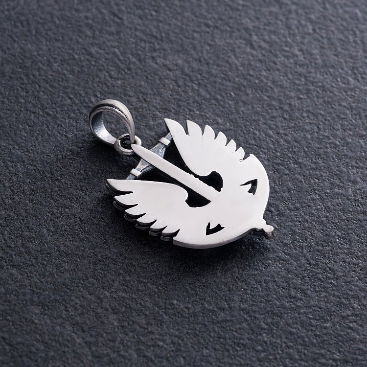 Срібний кулон "Захисник України" 1279 від ювелірного магазину Онікс - 4