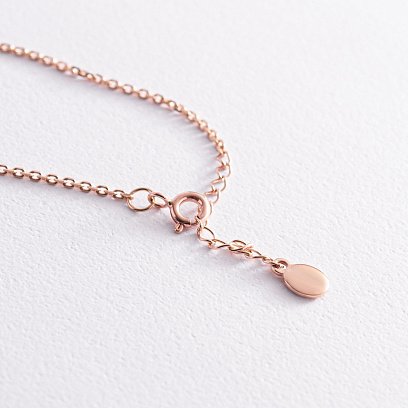 Браслет "Два хлопчики" в червоному золоті (можливе гравіювання) з2089 №4