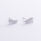 Золоті сережки - пусети з діамантами сб0501nl от ювелирного магазина Оникс - 2